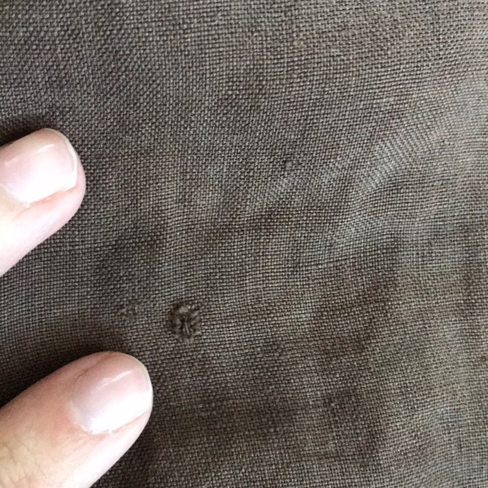 Brown Linen Shorts - Picture 6 of 8